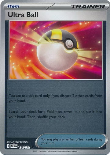 Mega Evolution Ultra Ball #131/132 Reverse Holo